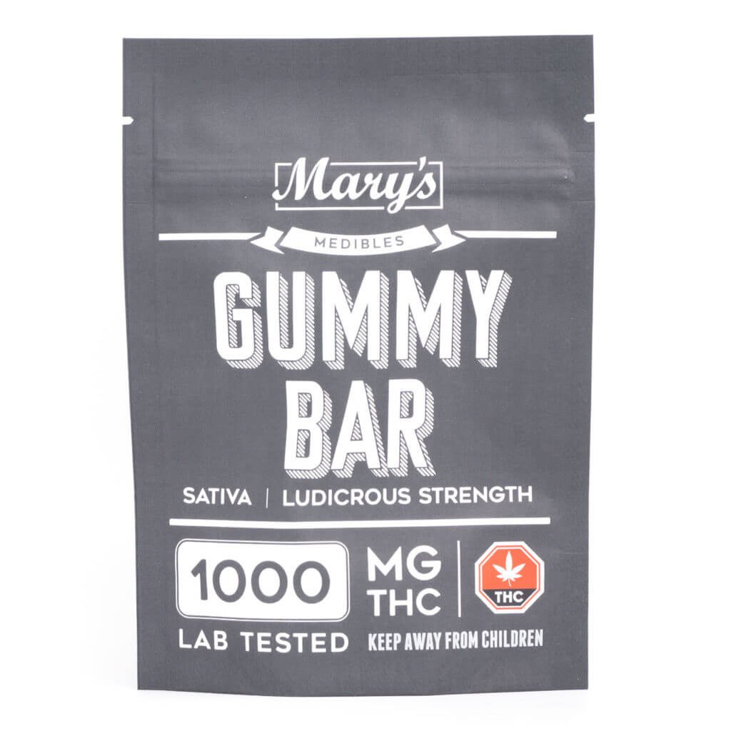 1000mg THC Sativa Gummy Bar (Mary’s Edibles)