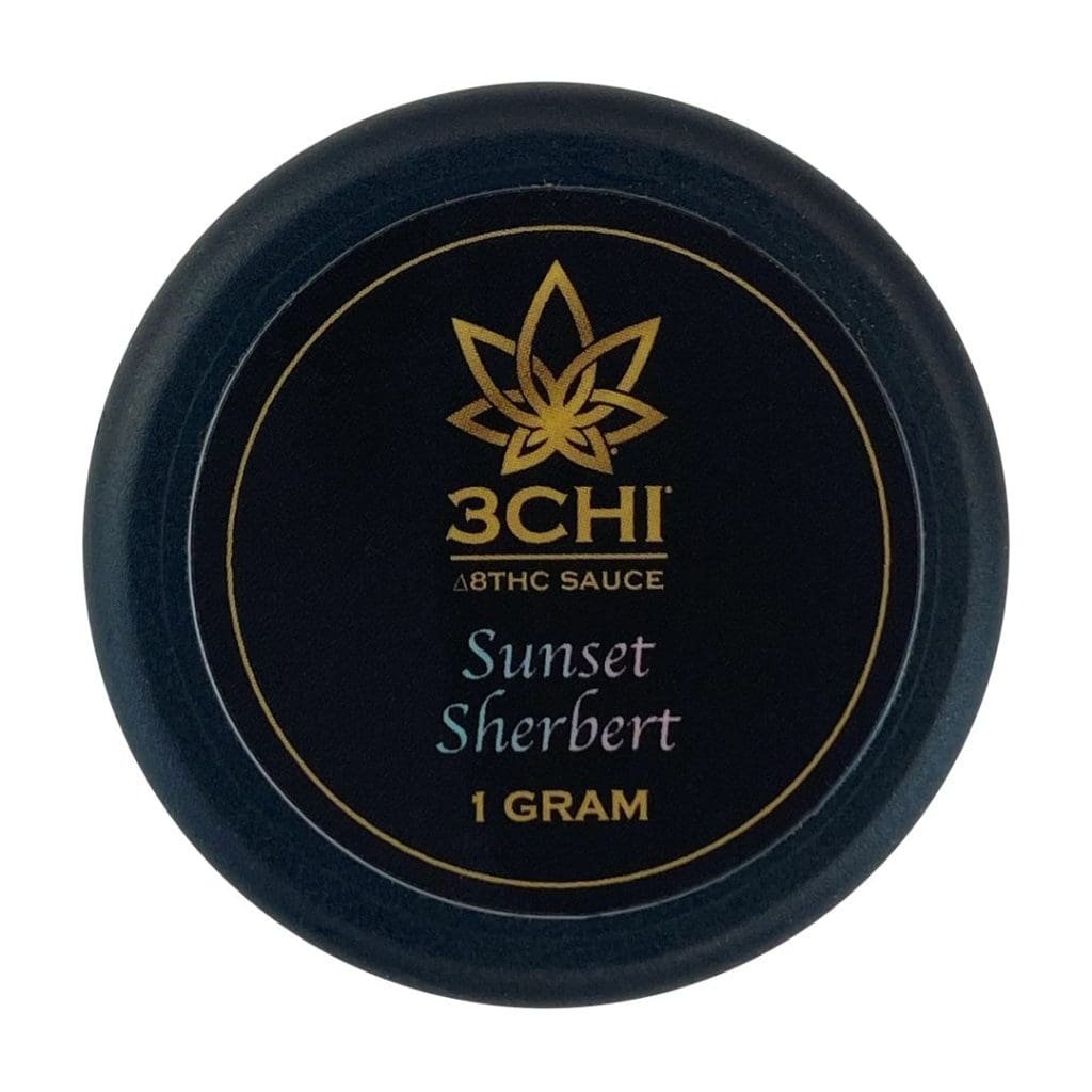 3Chi Delta 8 Dabs Sauce – Sunset Sherbet (1 or 3 grams Delta 8 THC)