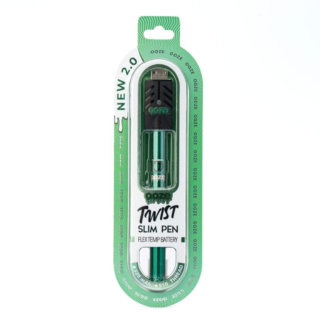 Ooze Slim Twist Pen 2.0 Vape Battery – Aqua Teal - Image 4