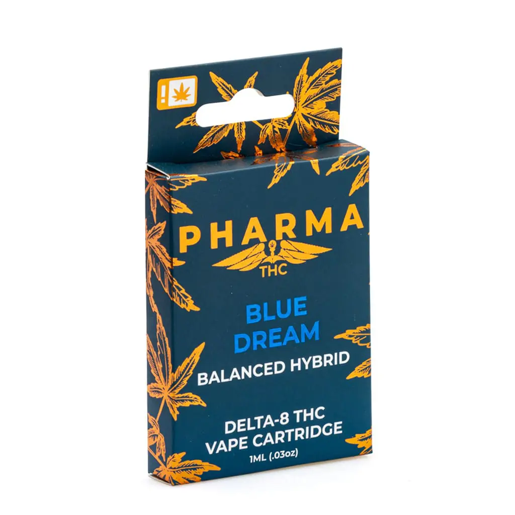 PharmaTHC Delta 8 THC Vape Cartridge – Blue Dream - Image 2