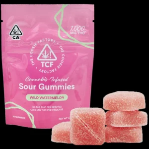 The Cookie Factory – Sour Gummies – 1000mg THC